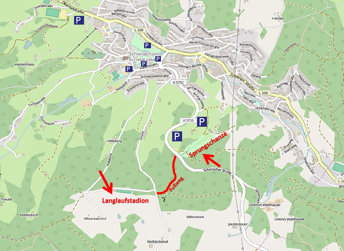 Schwarzwaldpokal Schonach | Anreise
